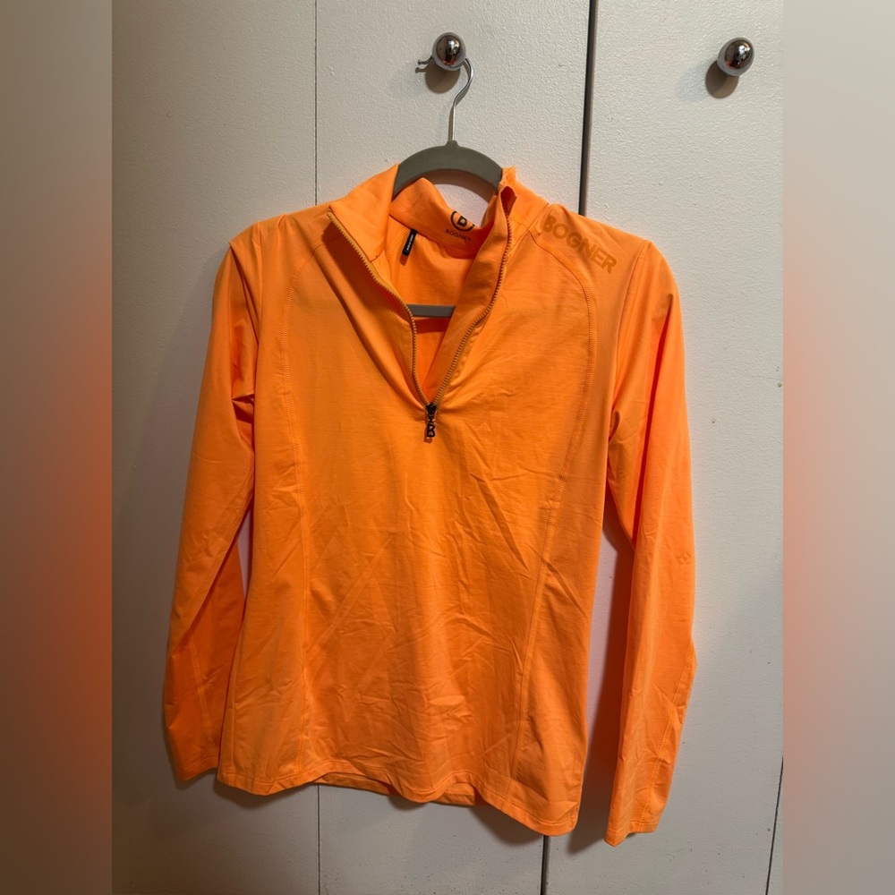 Bogner long sleeve top base layer, orange NWT